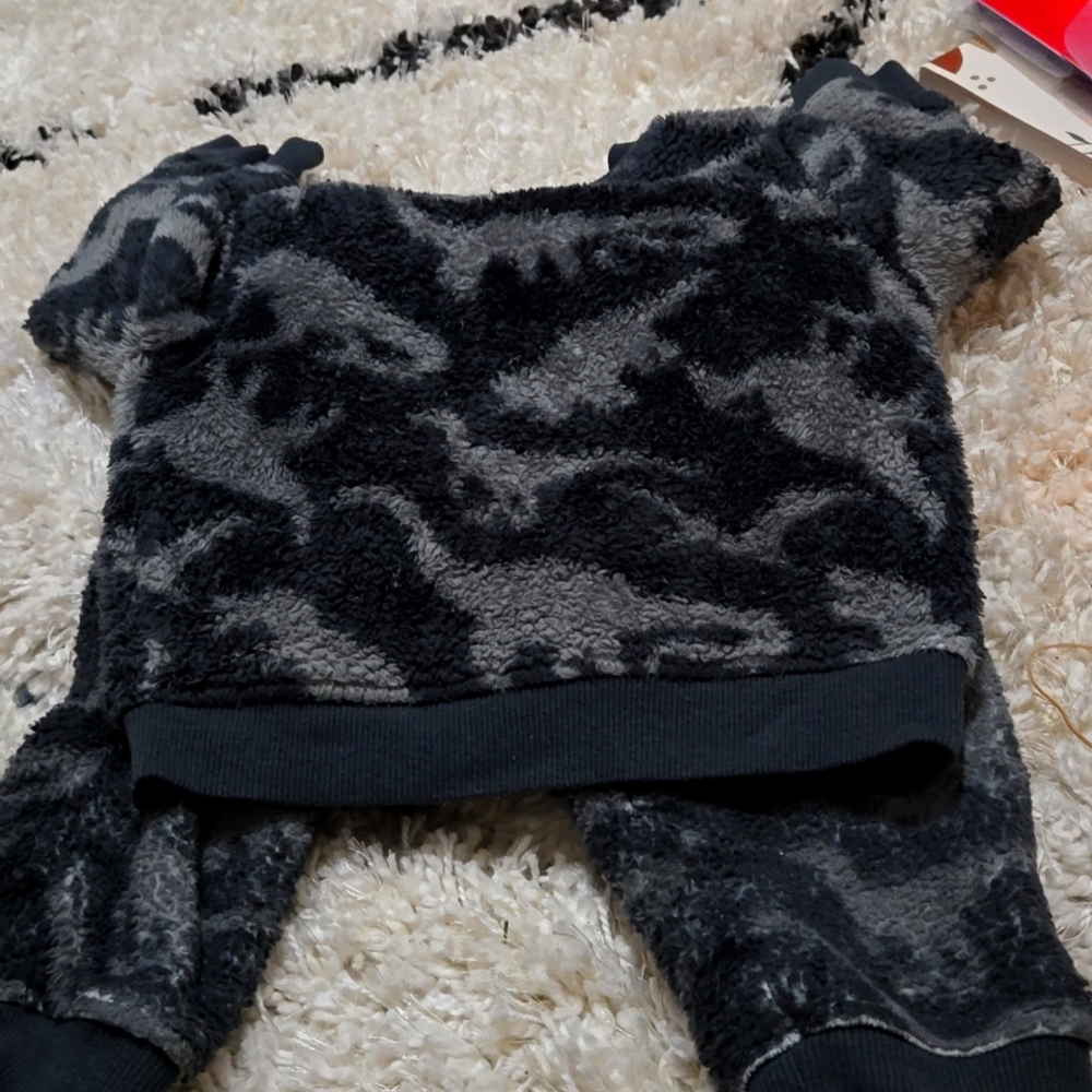 Plush sweat suit
